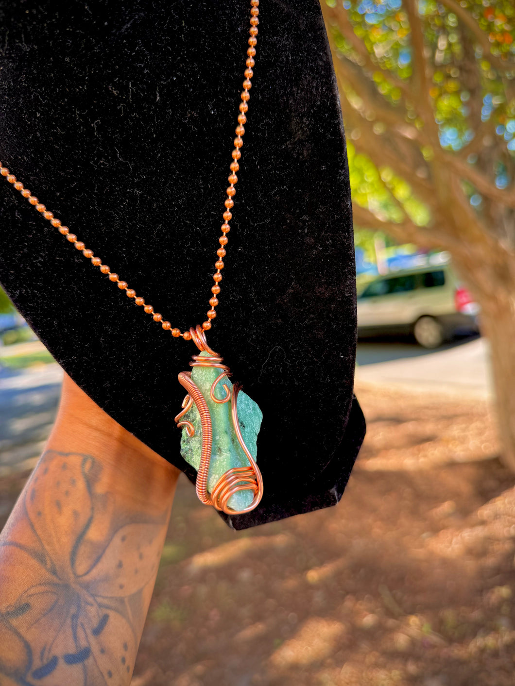 Ruby Zoisite Necklace