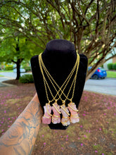 Load image into Gallery viewer, Rose Quartz Silhouette Necklace
