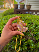 Load image into Gallery viewer, Rose Quartz Moon Neck Peace VIII

