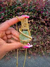 Load image into Gallery viewer, Calm Presence Necklace (Prehnite)
